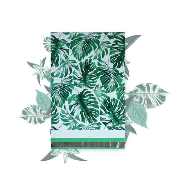 100 10x13 Poly Mailers Palm Leaves - Picture 4 of 5